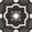 Full Tile Sample - Patchwork Black and White 04 (New) Porcelain Tile - 8" x 8" Matte