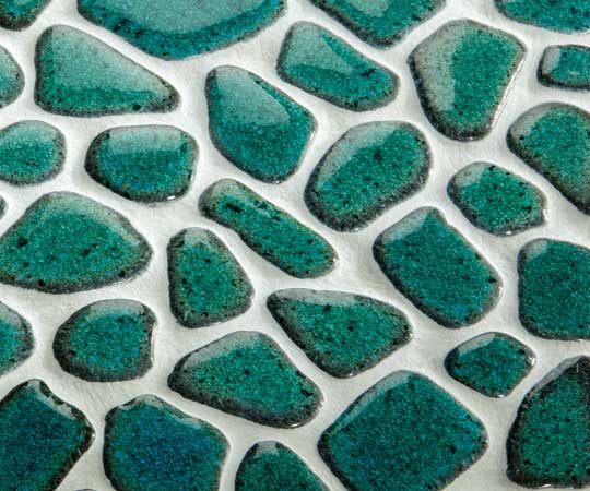 Pele Pebbles Teal Tide Basalt PTT001