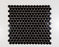 Penny Round Black 19MM Porcelain Mosaic Black Tile Matte 1
