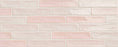 Full Tile Sample - Piastrella Rose Ceramic Tile - 2" x 10" Glossy