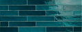 Full Tile Sample - Piastrella Turchese Ceramic Tile - 2" x 10" Glossy