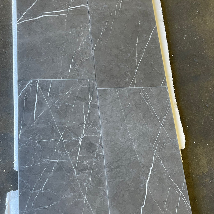 Pietra Gray Marble Tile Honed 2