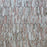 Full Sheet Sample - Norwegian Rose Picket Fence Marble Mosaic - 2" x 6" x 3/8" Honed