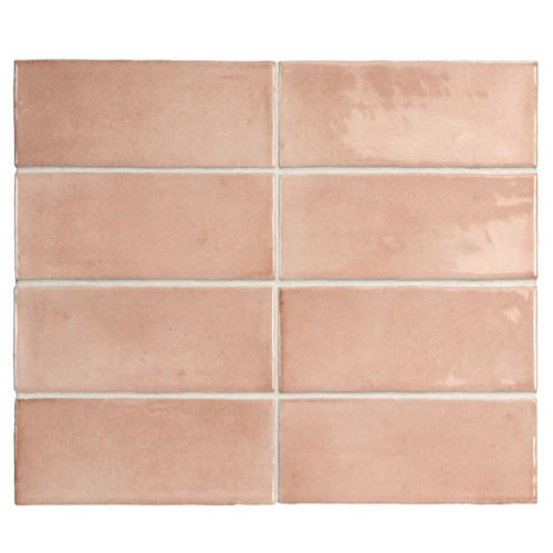 Soco Pink Porcelain Tile - Glossy