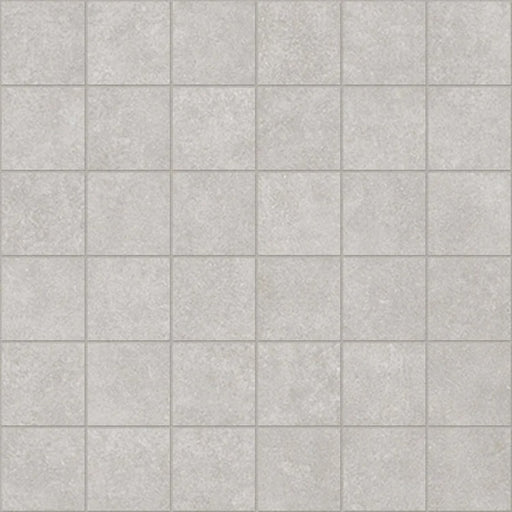 Plaster 2.0 Silver Grey Porcelain Mosaic - 2" x 2"