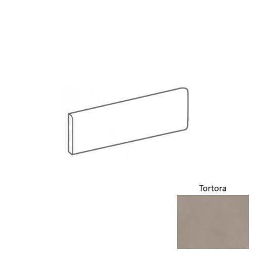 Plaster 2.0 Tortora Porcelain Floor & Wall Trim - 3" x 12" Bullnose