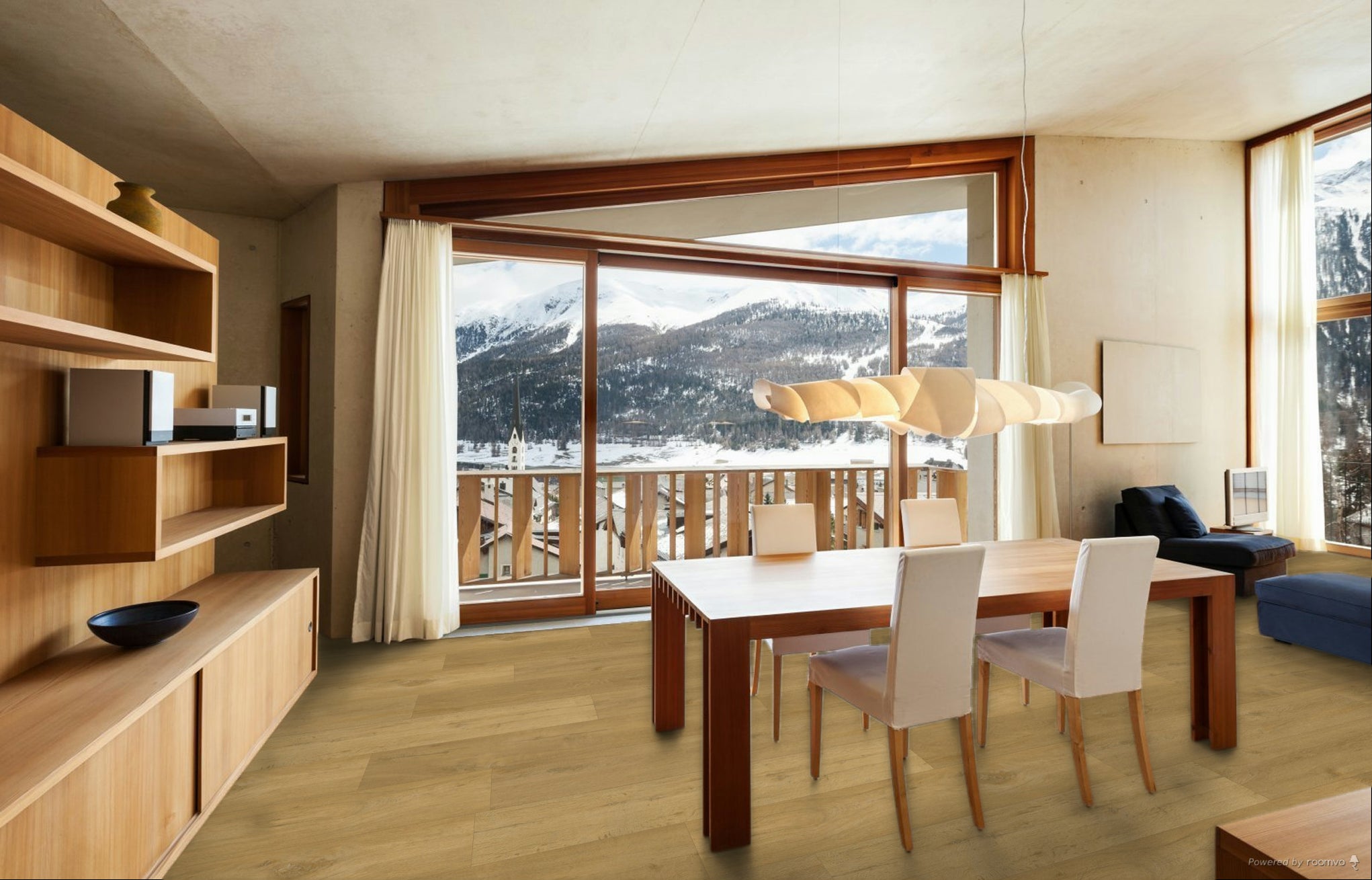 Marquis Platinum Series Honey Oak Embossed Luxury Vinyl Plank — Stone