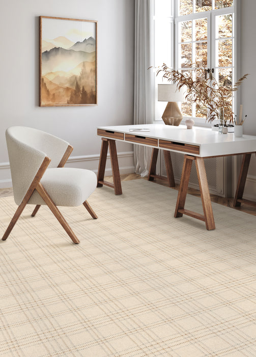 Pristine Plaid Wool Blend Oat 91602 Carpet Pattern 2