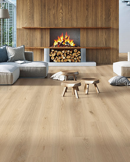Modessa High-Density Fiberboard Laminate Showtime Laminate Wood Plank Scratch Resistant Aluminum Oxide 3
