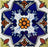Full Tile Sample - Provincial Maceira Deco Porcelain Tile - 6" x 6" x 11.5 MM Glossy