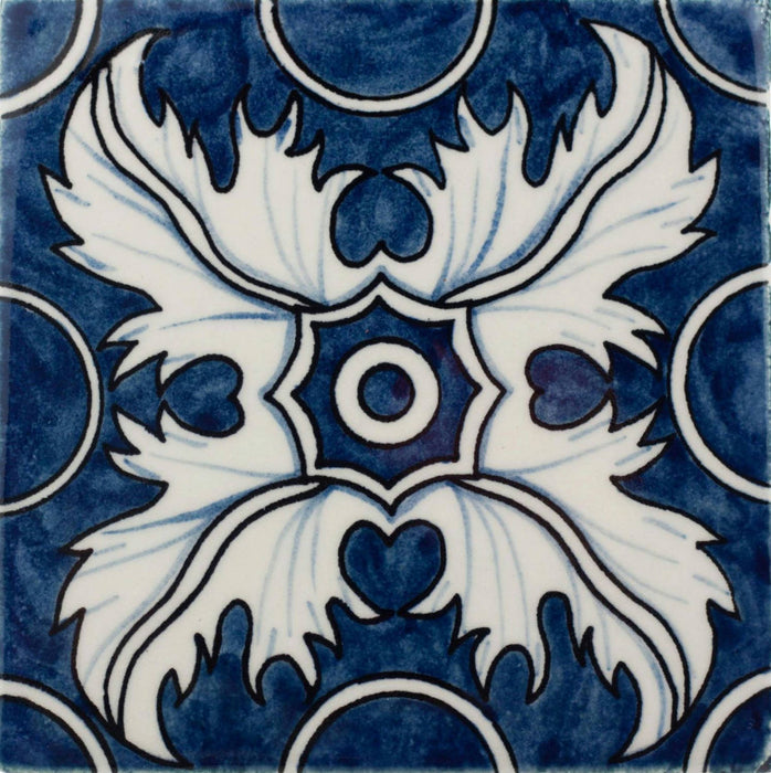 Full Tile Sample - Provincial Monte Real Deco Porcelain Tile - 6" x 6" x 11.5 MM Glossy