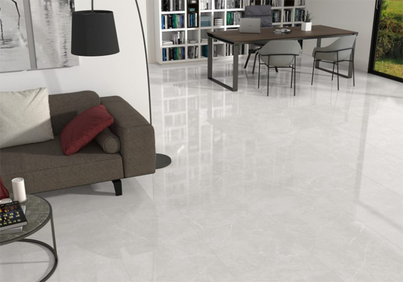 Puccini Blanco Polished Porcelain Gray White Tile Polished 1