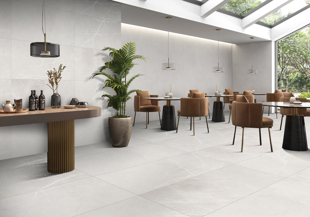 Pulpis Bianco Porcelain White Tile Polish 2