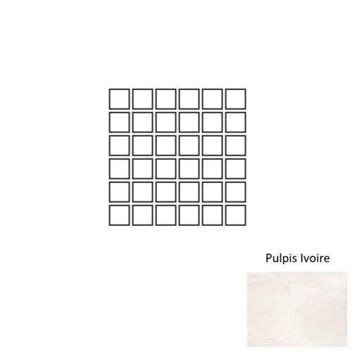 Marmi Lux Porcelain Pulpis Ivoire MPI1 Mosaic Natural 1