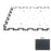 VersaTREAD Rubber Black Rubber Flooring Puzzle Tile  1