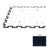 VersaTREAD Rubber Blue Rubber Flooring Puzzle Tile  1