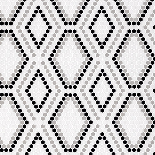 Clearance Sale! Geometro Python Draco Recycled Glass Mosaic - 12 1/8" x 12 1/4"