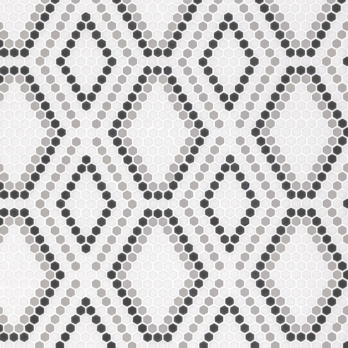Clearance Sale! Geometro Python Hydra Recycled Glass Mosaic - 12 1/8" x 12 1/4"