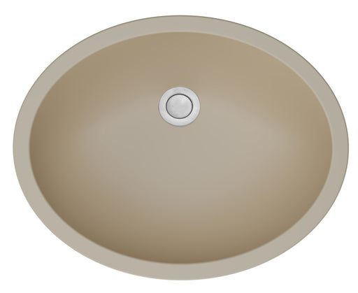 Quartz Composite Bisque Bathroom Sink Matte 1