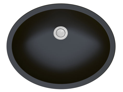 Quartz Composite Black Bathroom Sink Matte 1