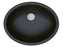 Quartz Composite Black Bathroom Sink Matte 1