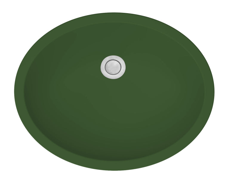 Quartz Composite Green Bathroom Sink Matte 1