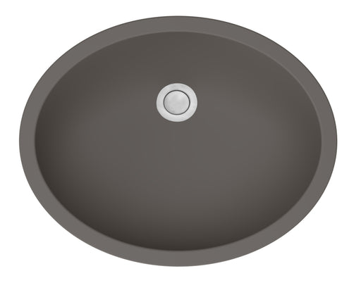 Quartz Composite Grey Bathroom Sink Matte 1