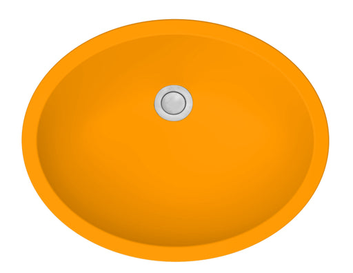 Quartz Composite Orange Bathroom Sink Matte 1