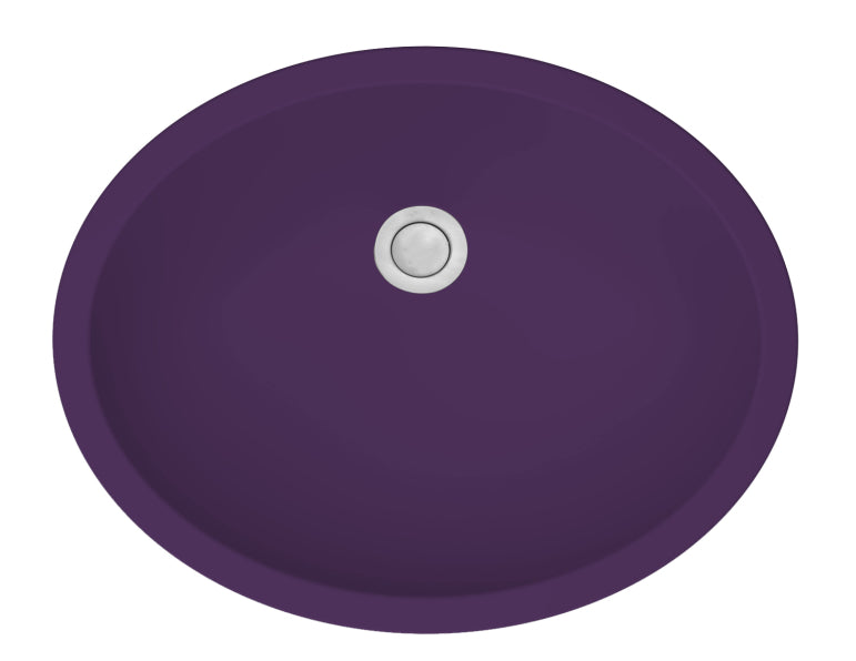 Quartz Composite Purple Bathroom Sink Matte 1