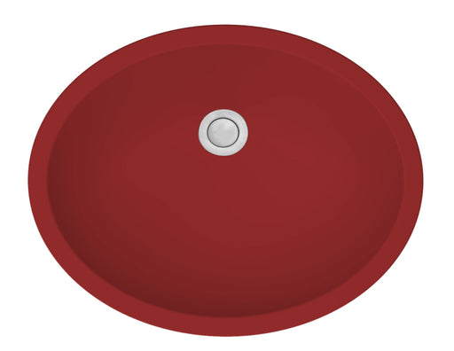 Quartz Composite Red Bathroom Sink Matte 1