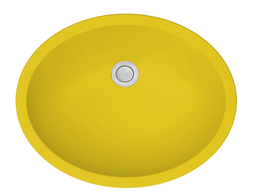 Quartz Composite Yellow Bathroom Sink Matte 1