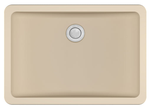 Quartz Composite Bisque Bathroom Sink Matte 1