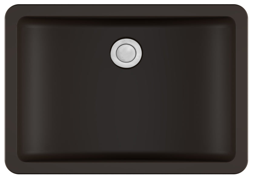 Quartz Composite Brown Bathroom Sink Matte 1