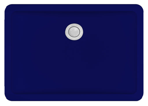 Quartz Composite Blue Bathroom Sink Matte 1