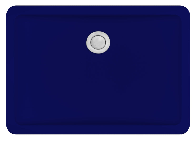 Quartz Composite Blue Bathroom Sink Matte 1