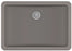 Quartz Composite Concrete Bathroom Sink Matte 1