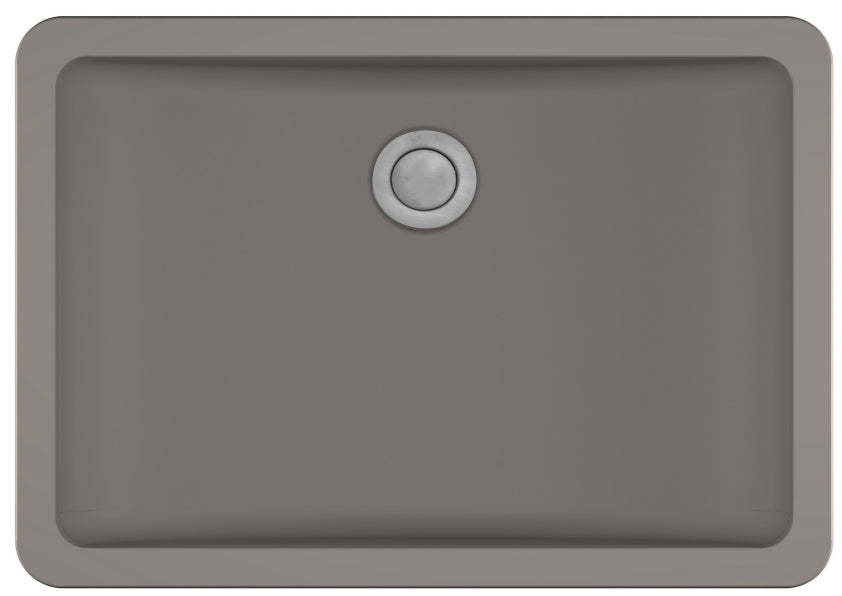 Quartz Composite Concrete Bathroom Sink Matte 1