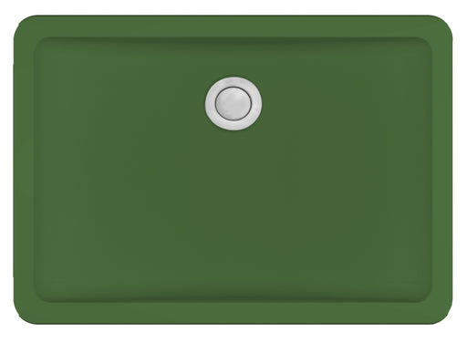 Quartz Composite Green Bathroom Sink Matte 1
