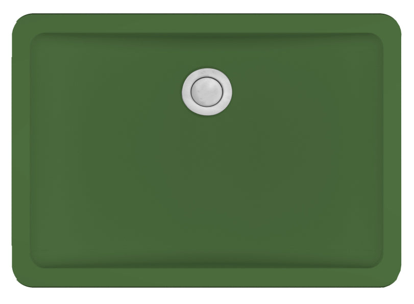 Quartz Composite Green Bathroom Sink Matte 1