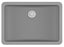Quartz Composite Grey Bathroom Sink Matte 1