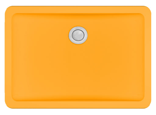 Quartz Composite Orange Bathroom Sink Matte 1