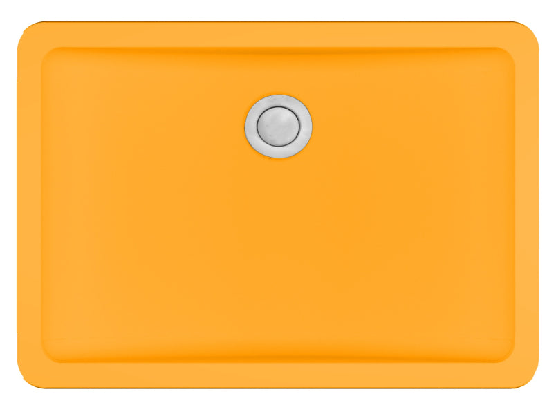 Quartz Composite Orange Bathroom Sink Matte 1