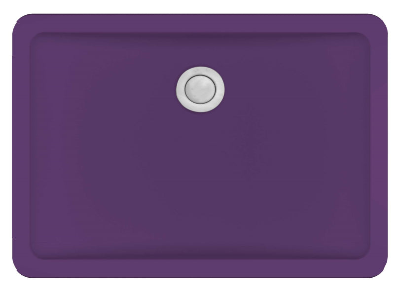 Quartz Composite Purple Bathroom Sink Matte 1