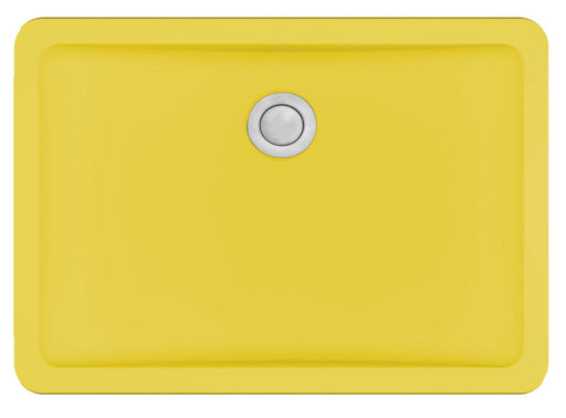 Quartz Composite Yellow Bathroom Sink Matte 1