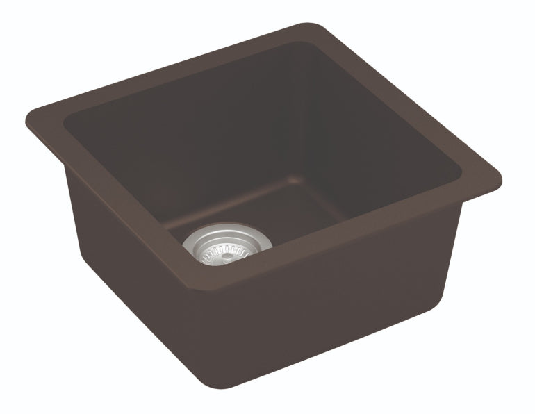 Quartz Composite Brown Kitchen Sink Matte 2