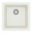 Quartz Composite White Kitchen Sink Matte 1