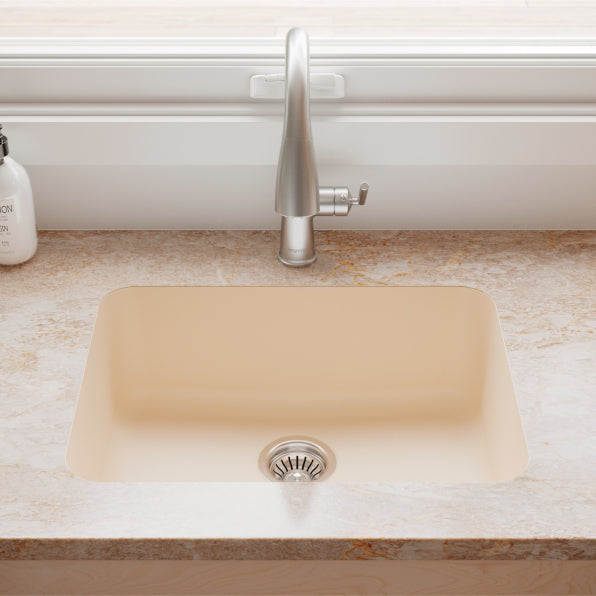 Quartz Composite Bisque Kitchen Sink Matte 3
