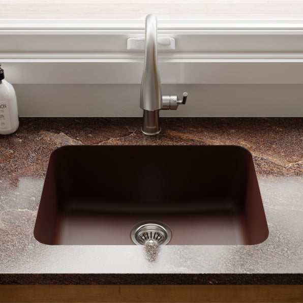 Quartz Composite Brown Kitchen Sink Matte 3