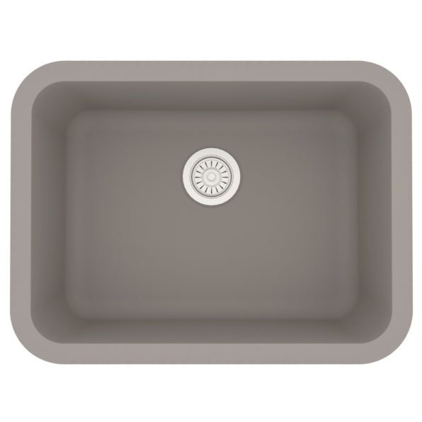 Quartz Composite Concrete Kitchen Sink Matte 1