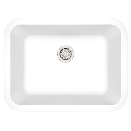 Quartz Composite White Kitchen Sink Matte 1